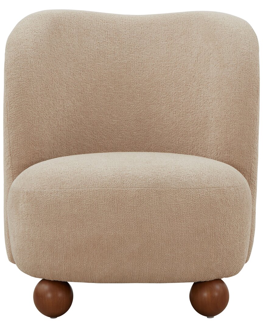 Safavieh Couture Rodolfo Boucle Accent Chair In Brown