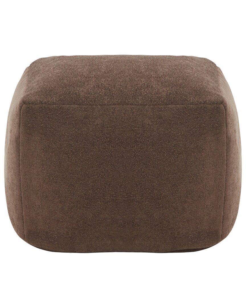 Safavieh Couture Samuels Boucle Pouf In Brown
