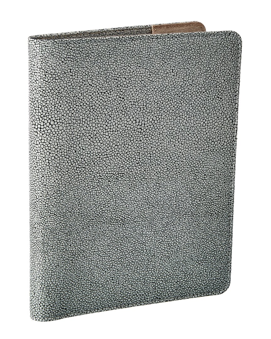 Graphic Image 9 Refillable Noteboook White Shagreen