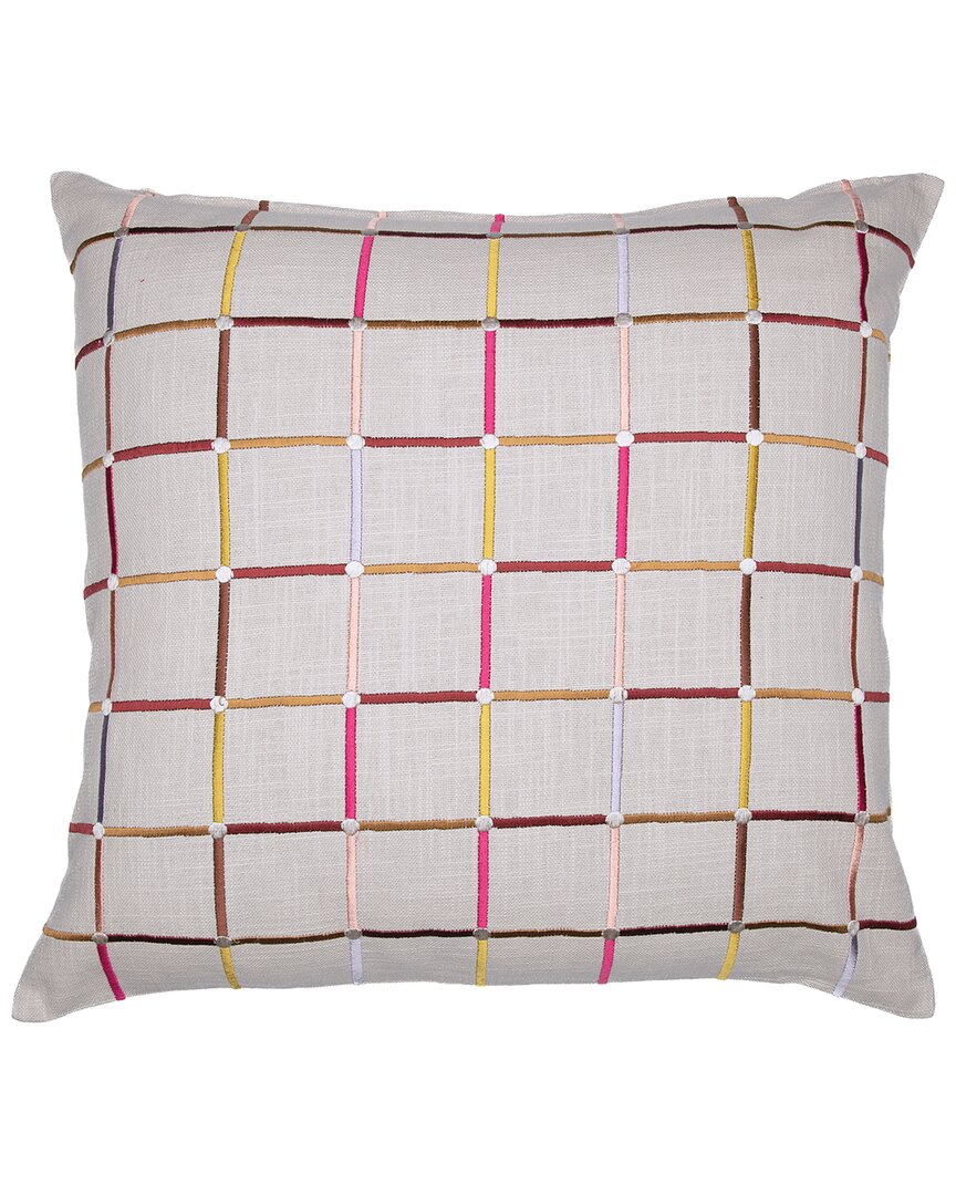 Lr Home Hand-woven Throw Pillow 24 X 24 In Multi
