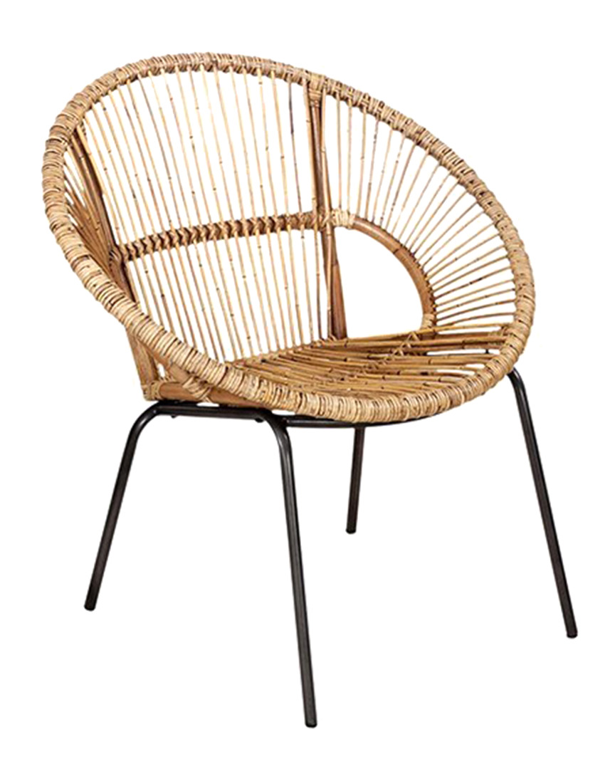Стул Rattan Chair rounded Wicker