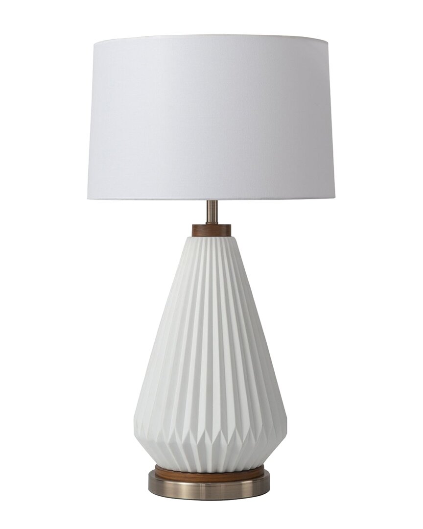 Nova Of California Concord Bone Porcelain Table Lamp With 4-way Rotary Switch