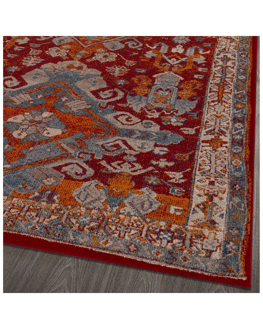Luxe Weavers Discontinued  Incas Rug In Red