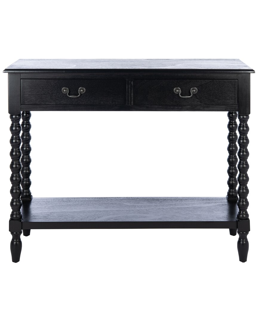 Safavieh Couture Athena 2 Drawer Console Table In Black