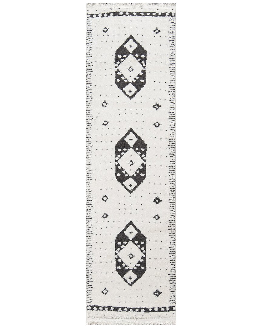 Ecarpet Monaco Contemporary Runner Rug In Neutral
