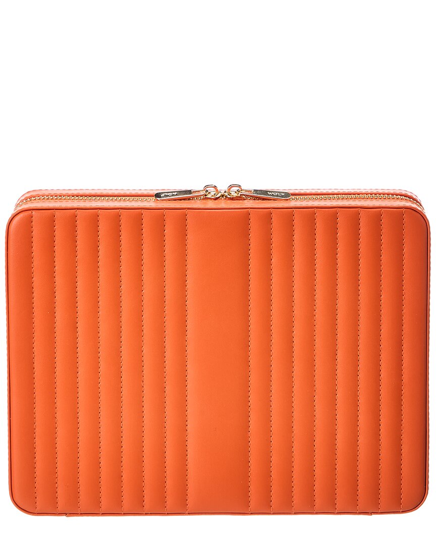 Wolf Handmade Maria Large Zip Case In Red