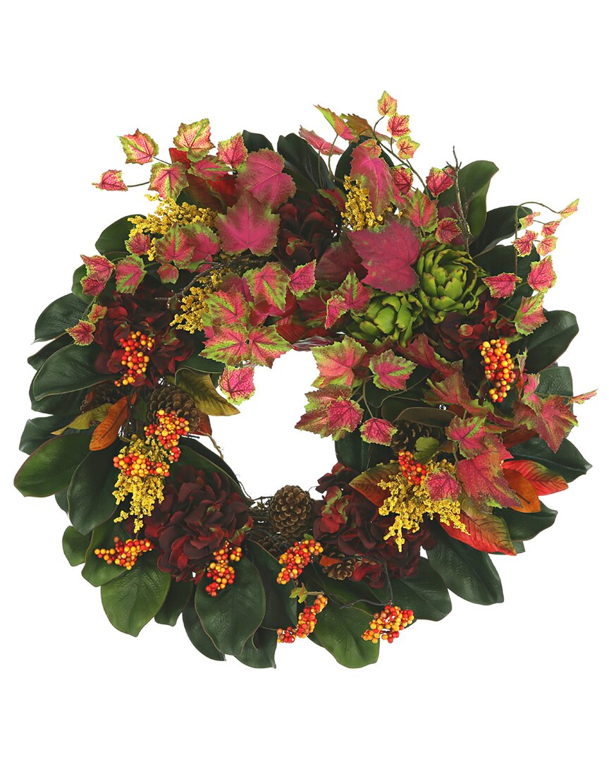 Creative Displays 27in Green And Pink Pinecone Wreath