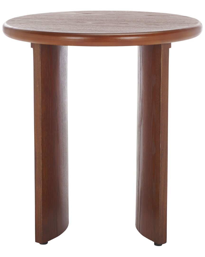 Safavieh Alanka Round End Table In Brown