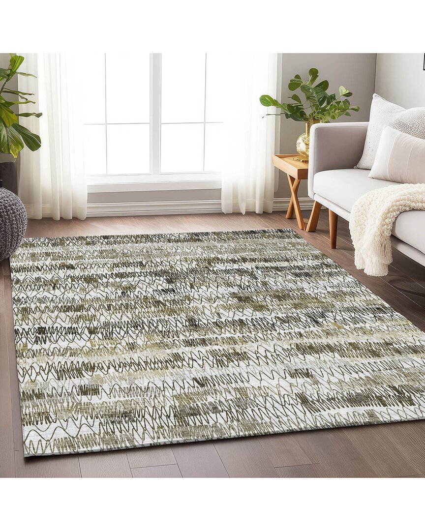 Addison Rugs Premium Washable Area Rug In Brown
