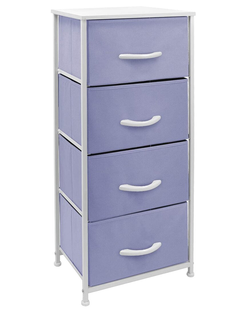 Shop Sorbus Nightstand Chest With 4 Drawers In Purple
