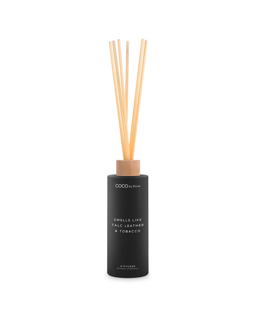 COCO BY STONE COCO BY STONE SMELLS LIKE TALC LEATHER & TOBACCO 5OZ REED DIFFUSER