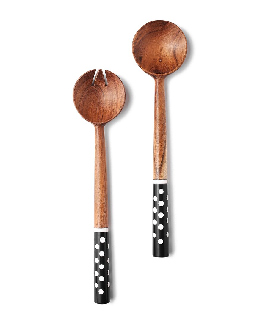 Tiramisu Resin & Wood Salad Set