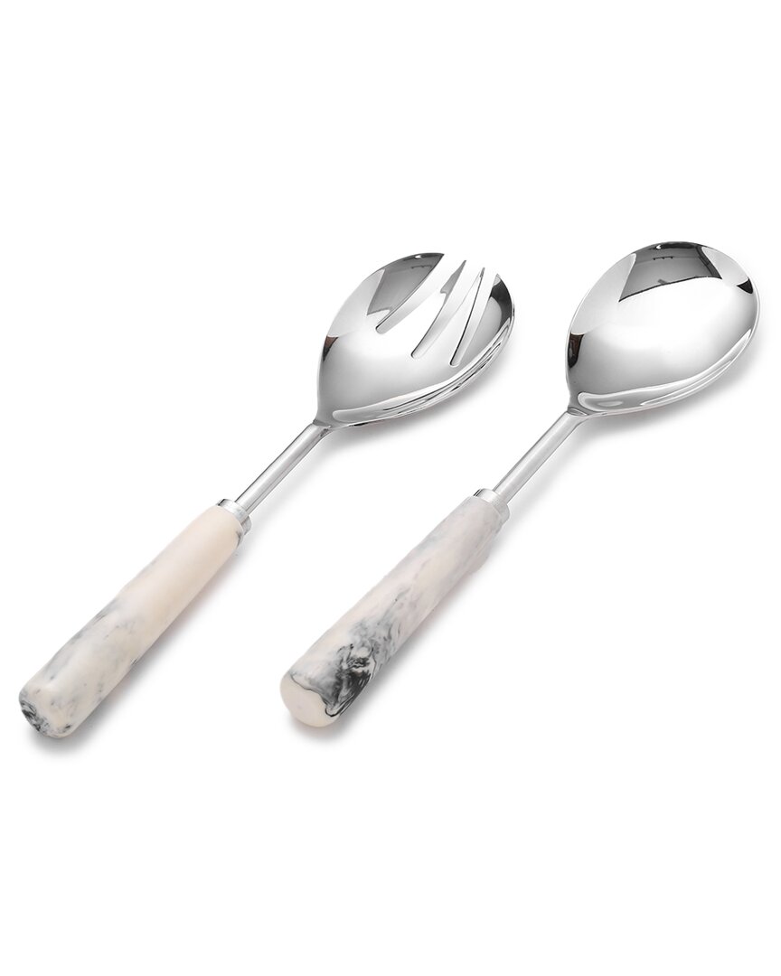 Tiramisu Gold Plated Metal & Resin Salad Server 2 Piece Set