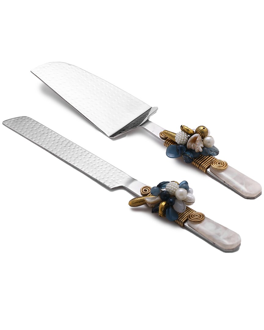 Tiramisu Embellished Cake Server Set