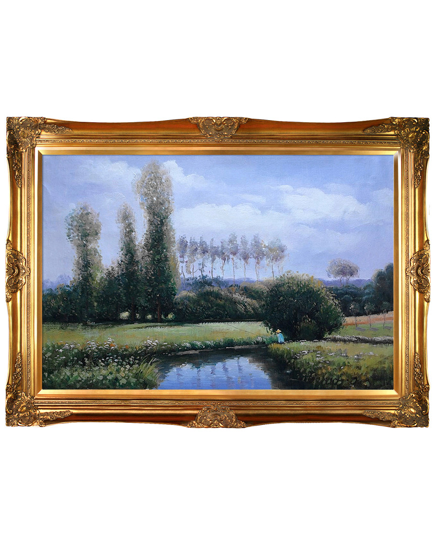 Overstock Art View At Rouelles Le Havre Framed Oil Reproduction Of An Original Painting By Claude Monet
