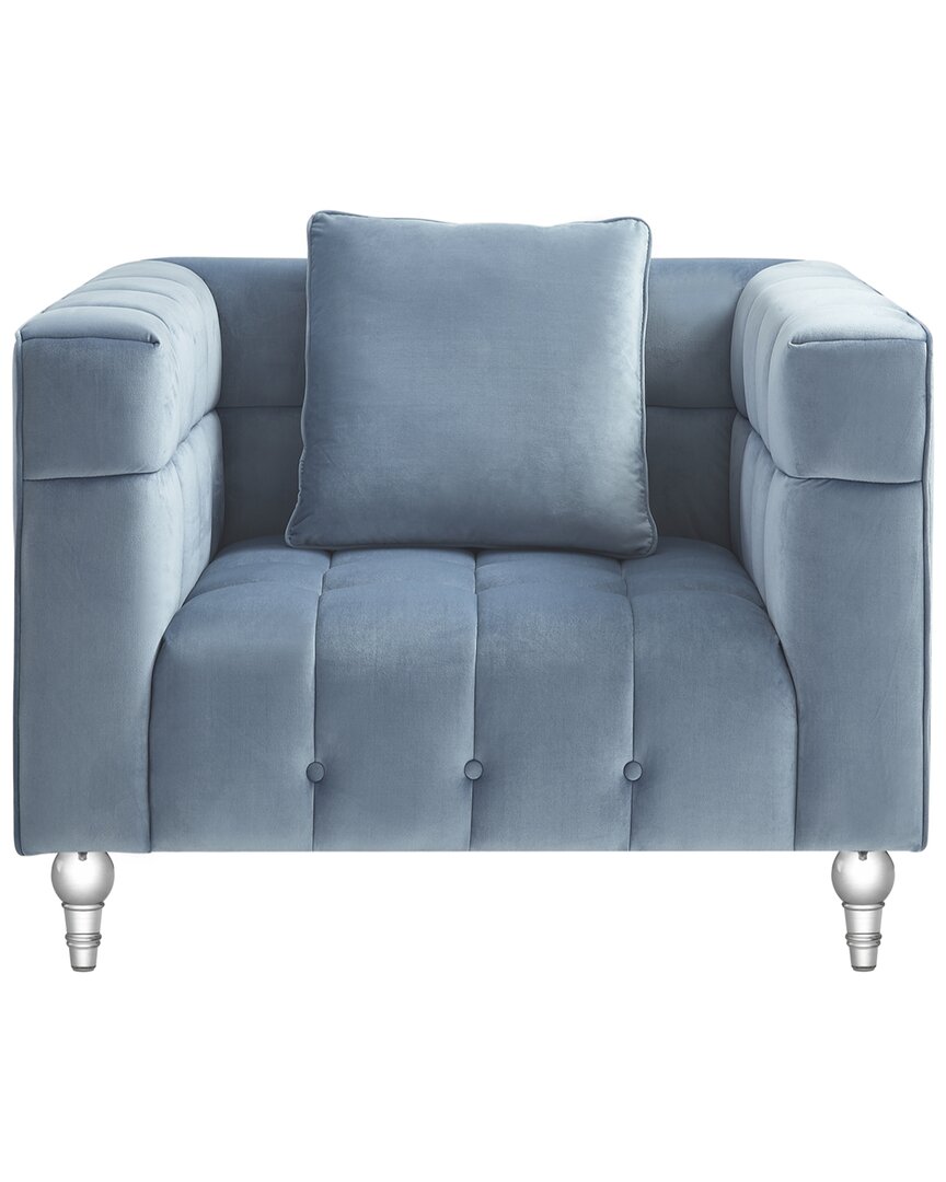 Shop Inspired Home Lyla Club Chair In Teal