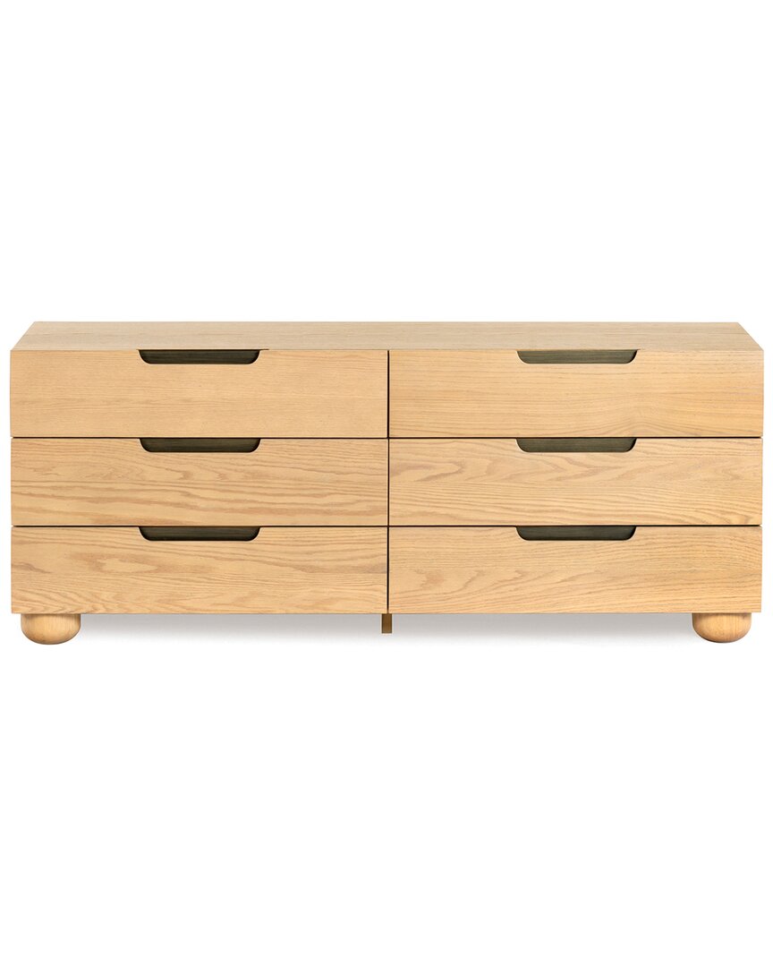 Safavieh Couture Beethoven Wood 6 Drawer Dresser In Brown
