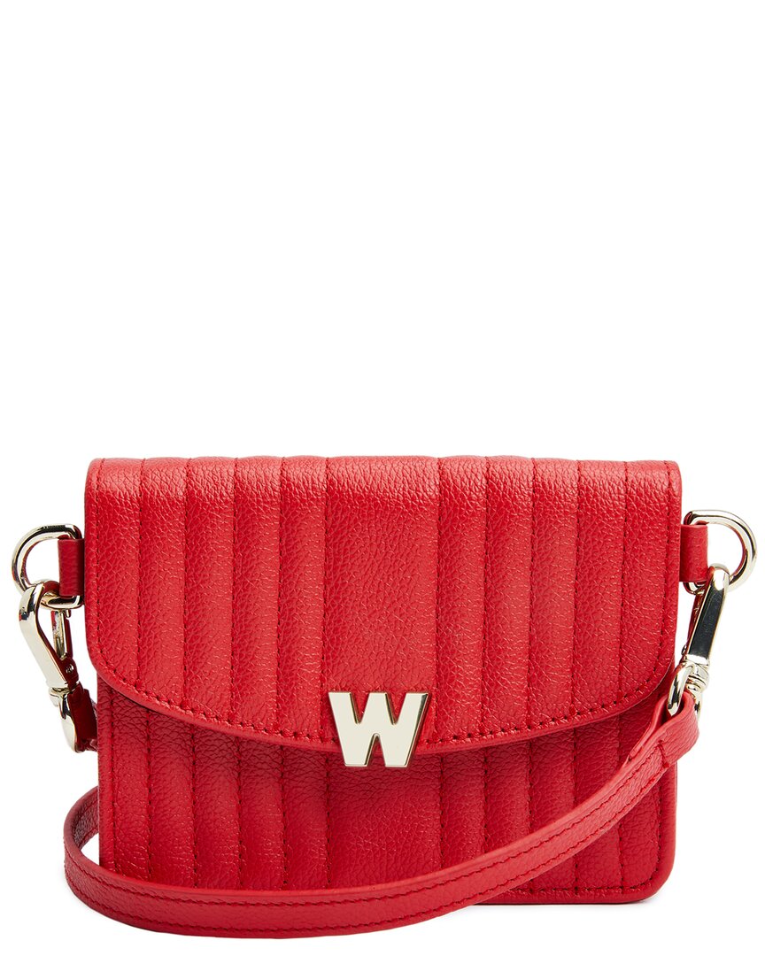 Wolf 1834 Mimi Mini Bag With Wristlet In Red