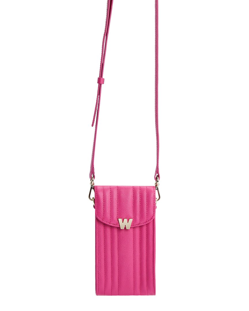 Wolf 1834 Mimi Phone Case With Strap In Pink