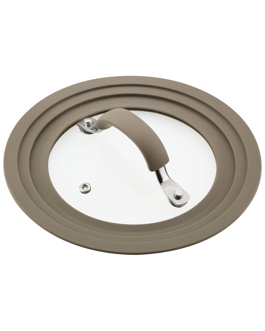 Rachael Ray Cook + Create Large Silicone-rimmed 8.5in Glass Lid