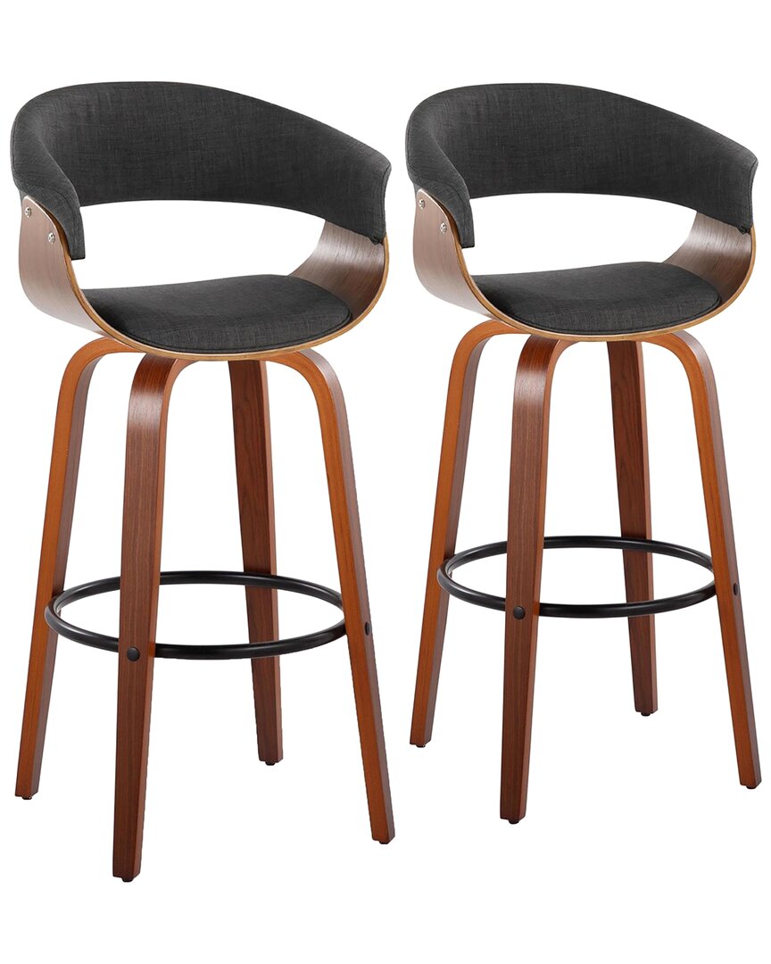 Lumisource Vintage Mod 30 Fixed-height Barstool - Set Of 2 B