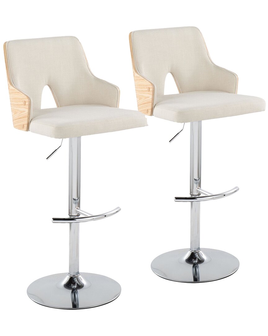 Lumisource Stella Adjustable Barstool - Set Of 2 Bs-stella-rn