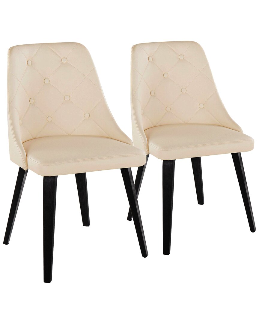 Lumisource Giovanni Chair - Set Of 2 Ch-giovpu-hlbw2 Bkcr2