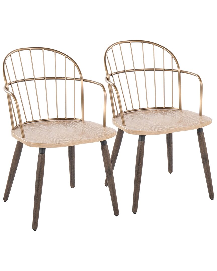 Lumisource Riley Arm Chair - Set Of 2 Ch-rileyarm-fhc2 Bnancu