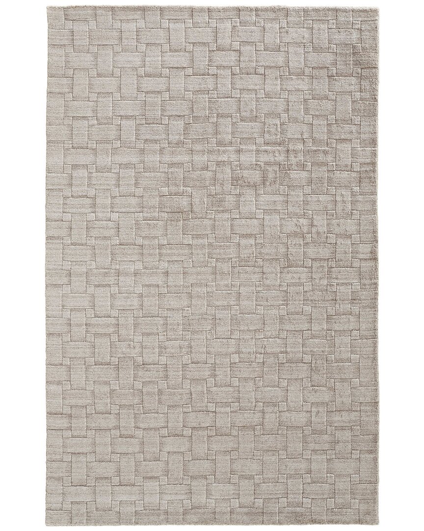 Weave & Wander Tatem Transitional Solid Accent Rug In Ivory