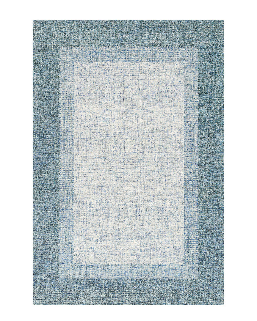 Hewson Oversized Rosina Hand Tufted Wool Rug Aqua In Blue