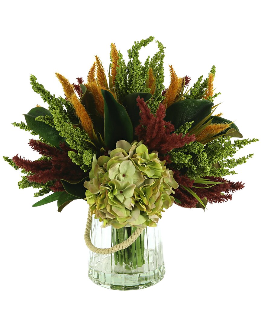 Creative Displays Fall Arrangement W/ Hydrangea, Heather, And Grass