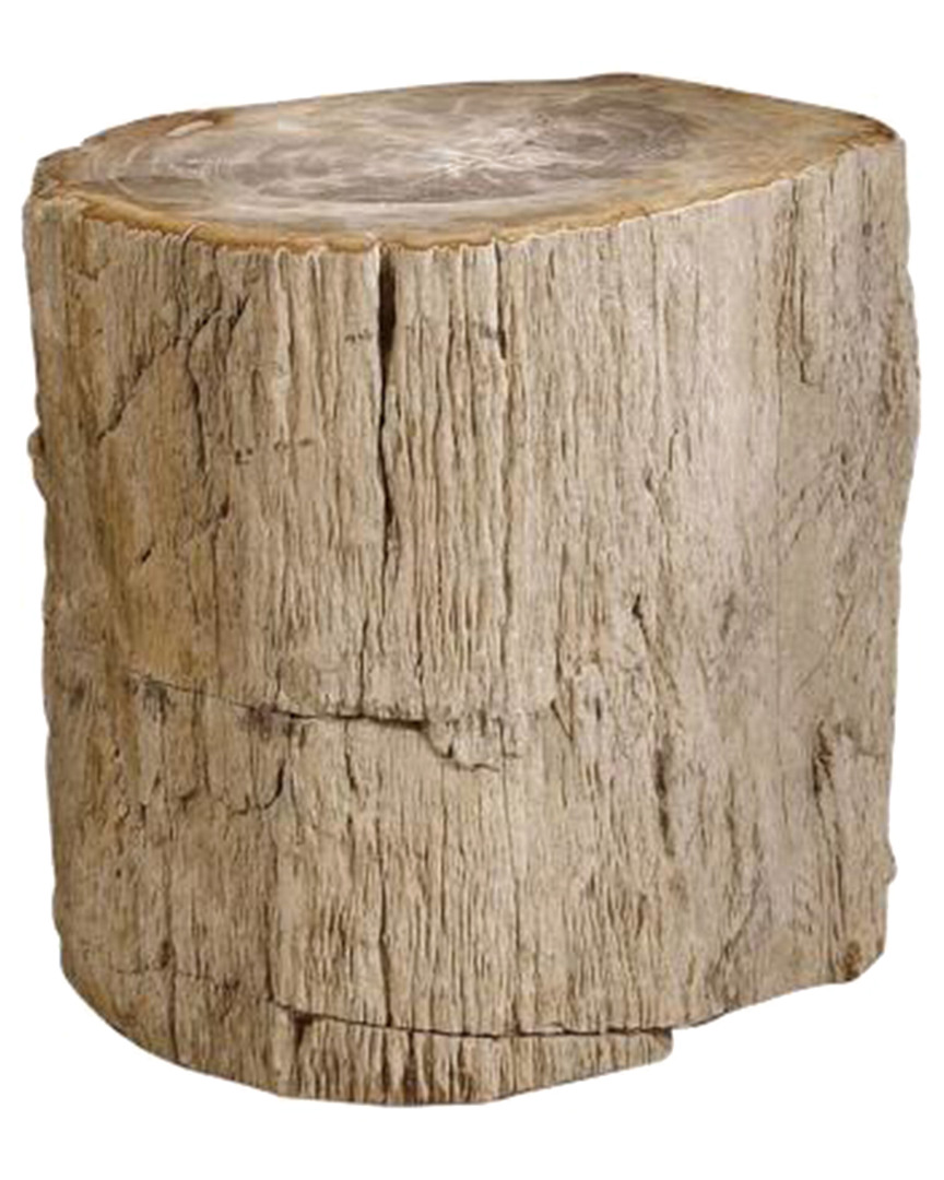 Bernhardt Interiors Petrified Wood Side Table