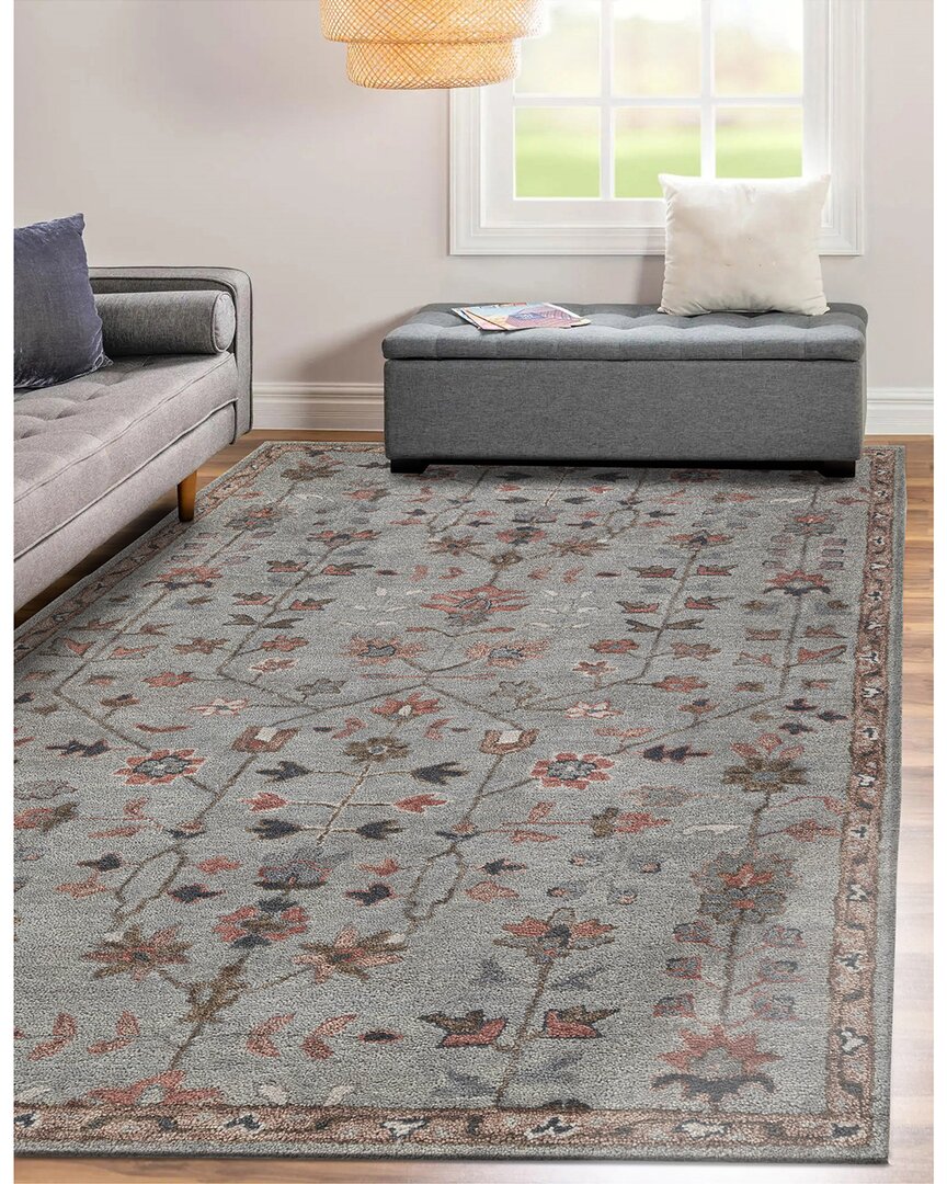 Obeetee Timeless Wool Rug In Blue