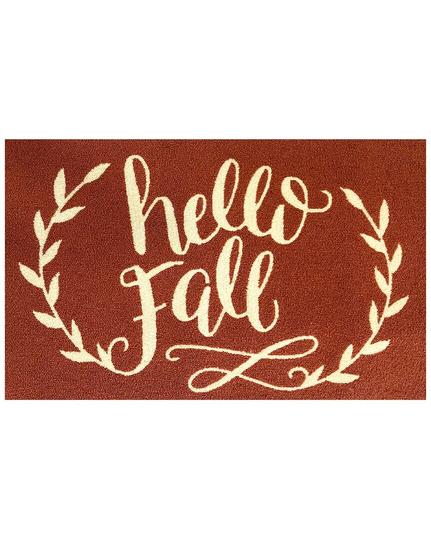 The Rug Market Hello Fall 24x36in Doormat In Orange