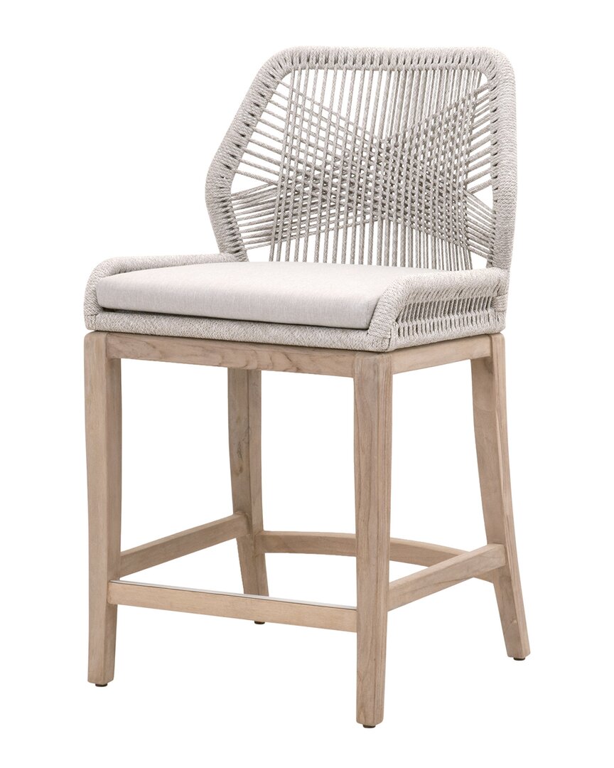 Essentials For Living Loom Barstool In Silver