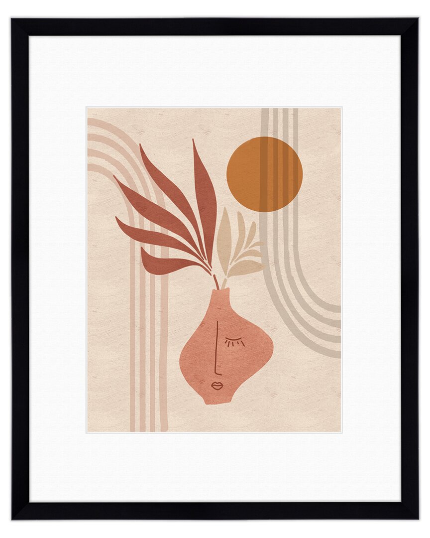 Courtside Market Terracotta Vase 16x20in Framed Art