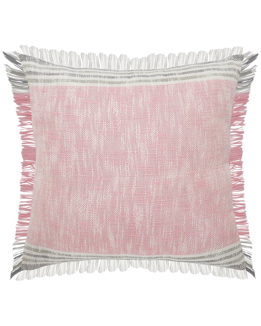 Lr Home Stephanie Color Block Fringe Throw Pillow