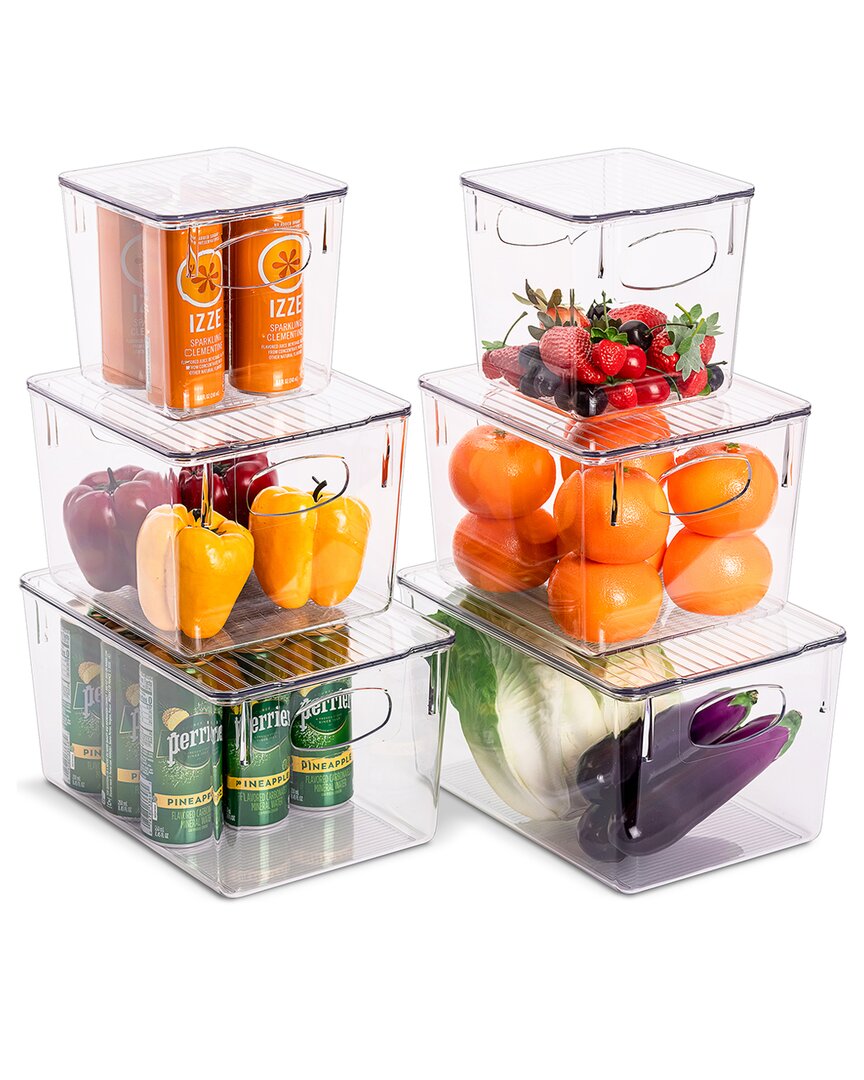 SORBUS SORBUS 3PC CLEAR BIN SET WITH LIDS