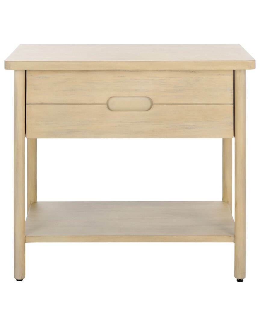 Safavieh Couture Fayletta 1 Drawer Wood Nightstand In Brown