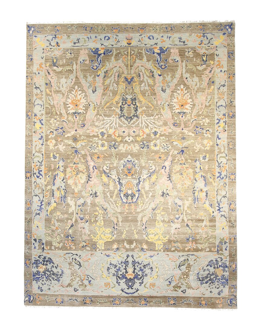 F.j. Kashanian Arabella Wool Rug In Green