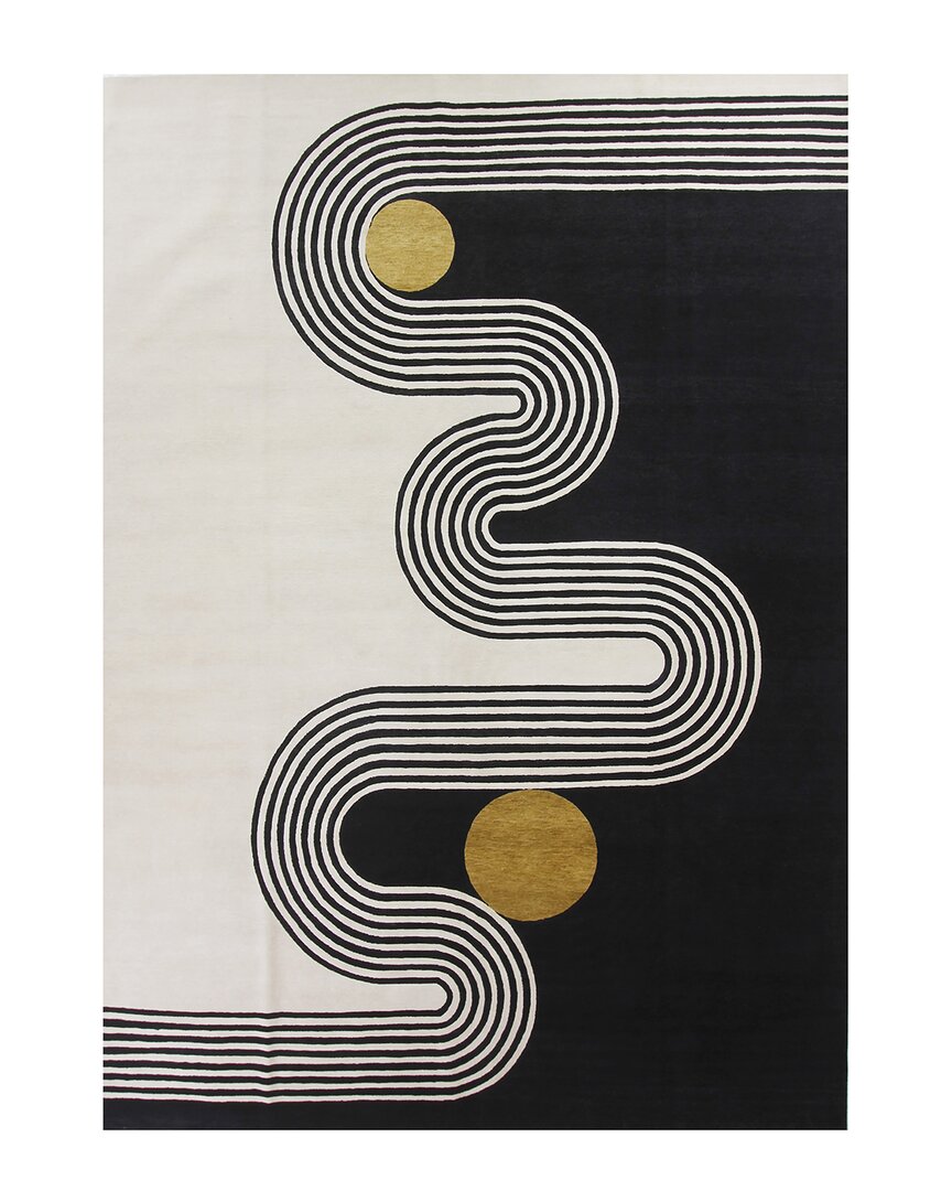 F.j. Kashanian Annie Wool Rug In Black