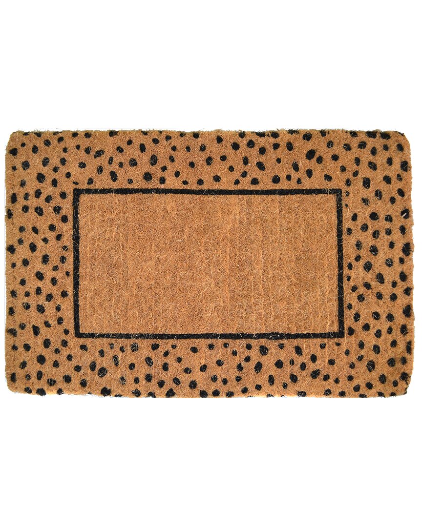 Imports Decor Cheetah Coir Doormat In Brown