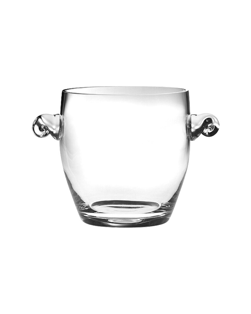 Barski Glass Small Ice Bucket Wine Cooler In Transparent