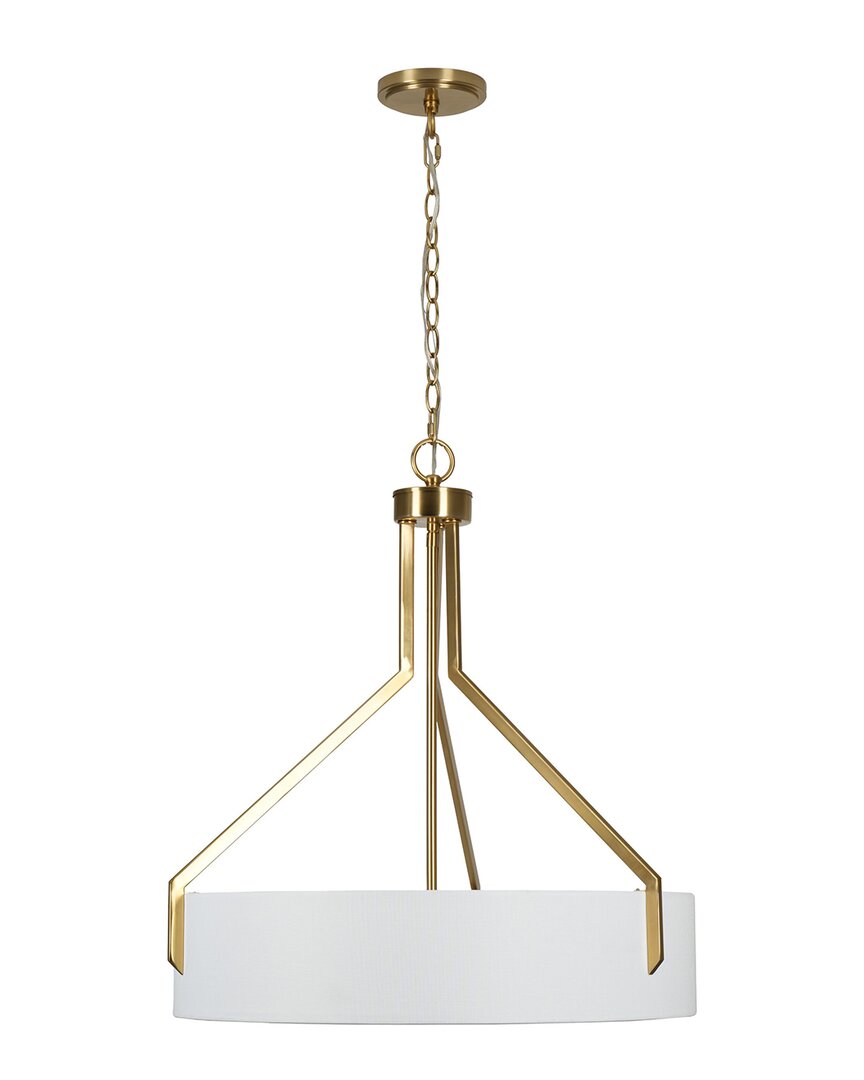 Kenroy Home Thayne 5-light Drum Pendant In White