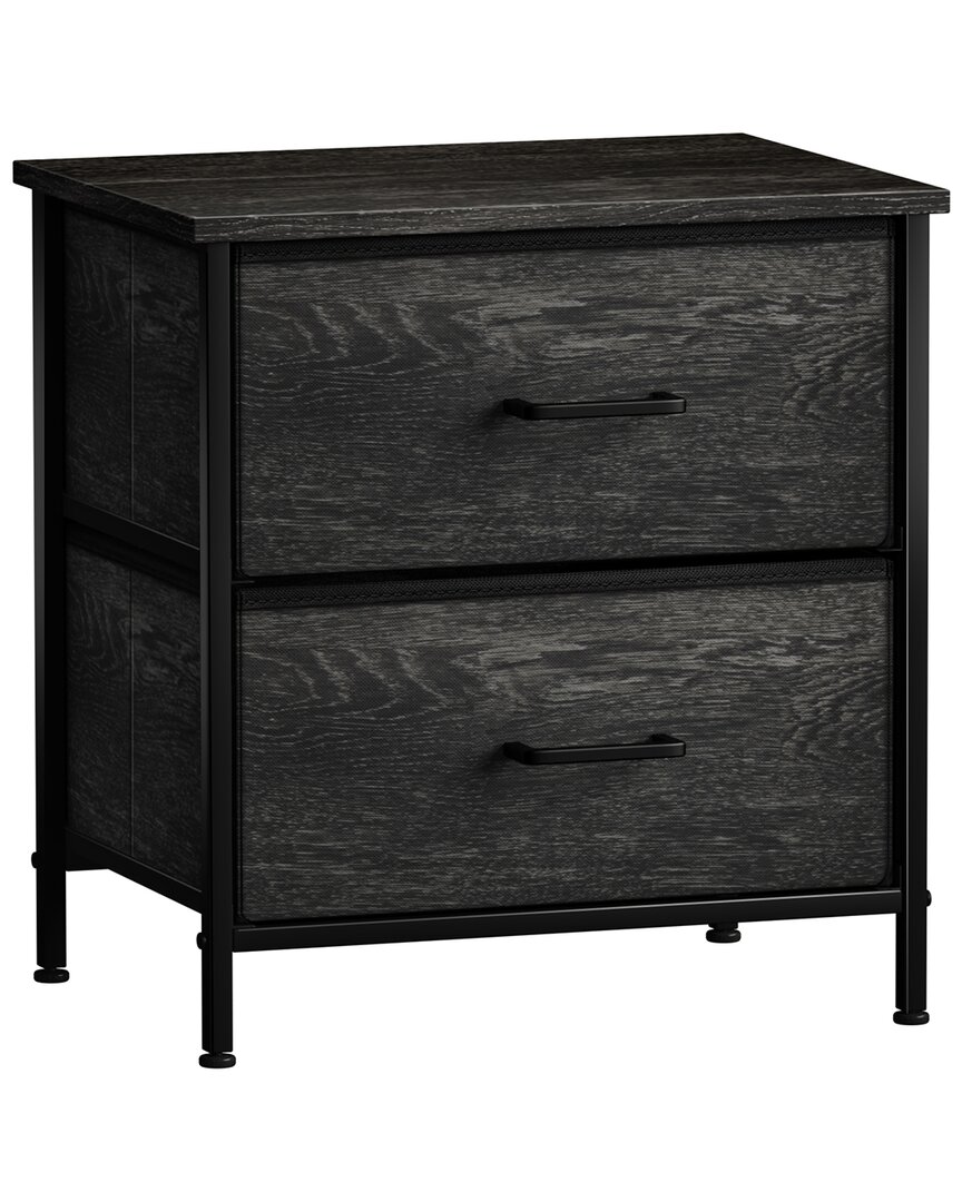 Shop Sorbus 2 Drawer Nightstand Dresser In Grey