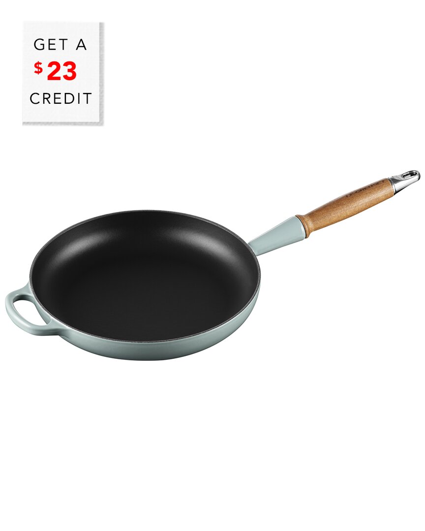 Shop Le Creuset Signature 10.25in Round Fry Pan With Wood Handle With $23 Credit