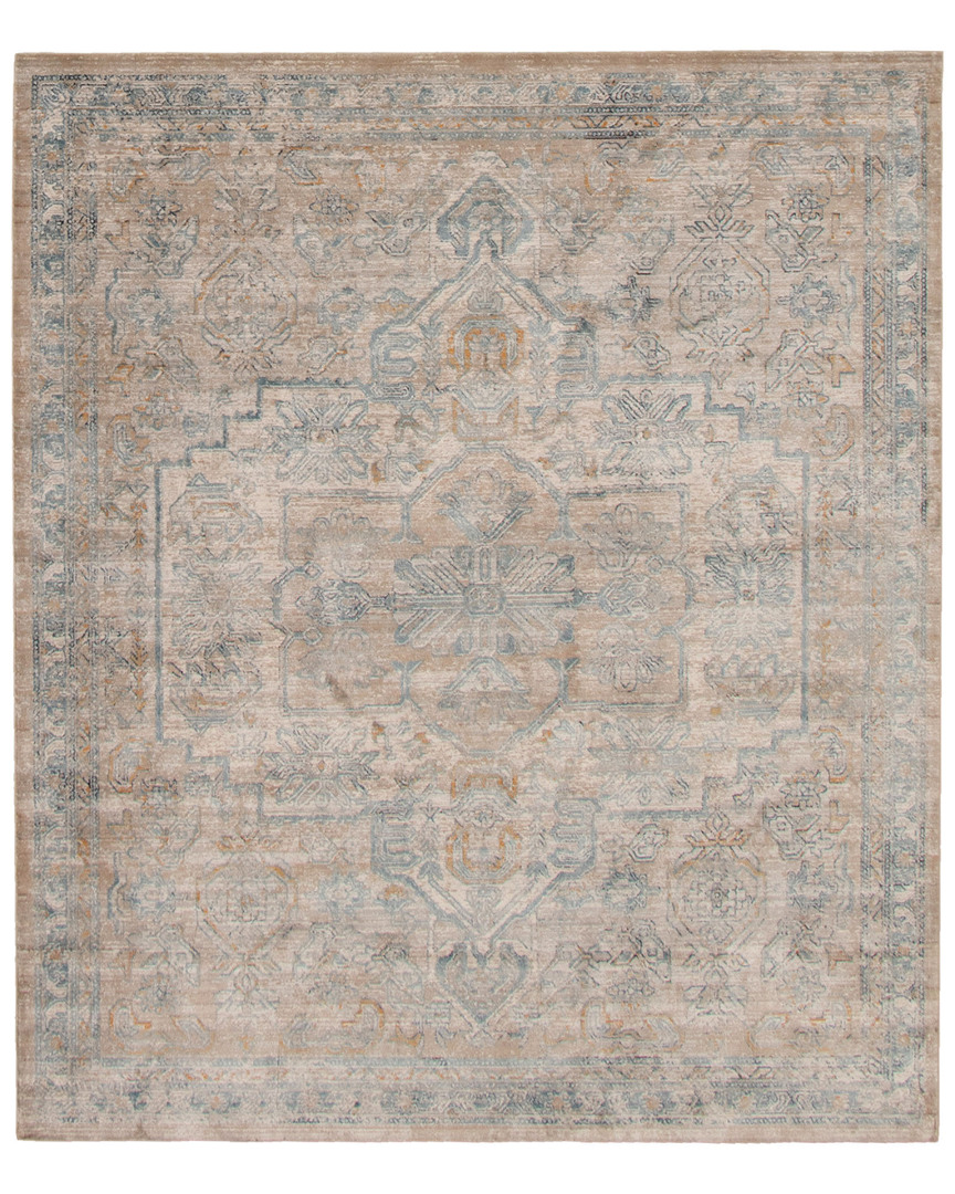 Ecarpet Bahama Heriz Vintage Distressed Rug In Beige
