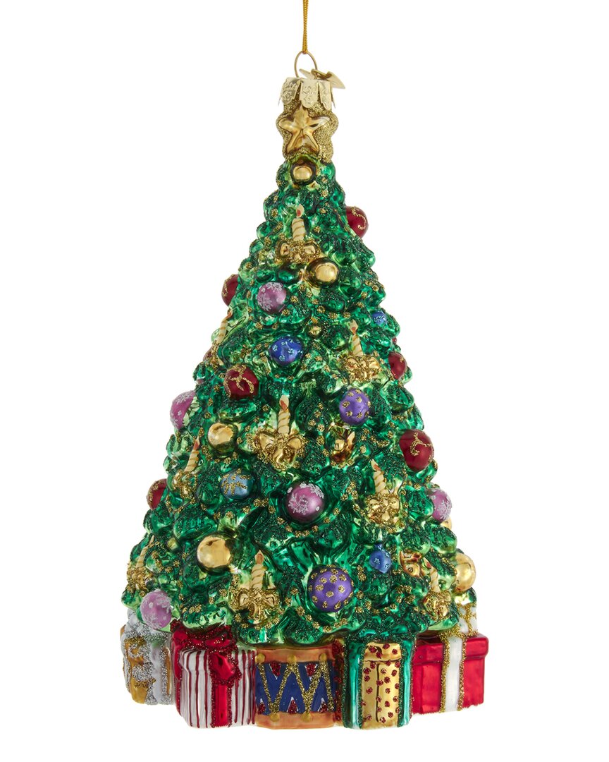 Kurt Adler 7.5in Bellissimo Glass Christmas Tree Ornament