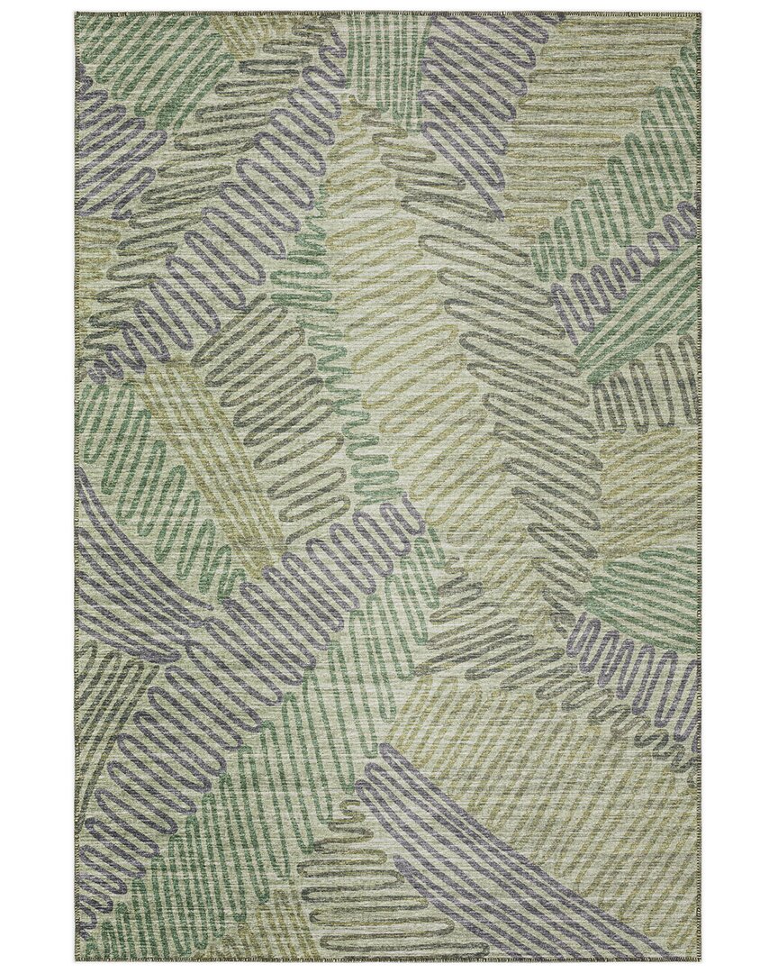 Addison Rugs Yuma Indoor/outdoor Washable Rug In Green
