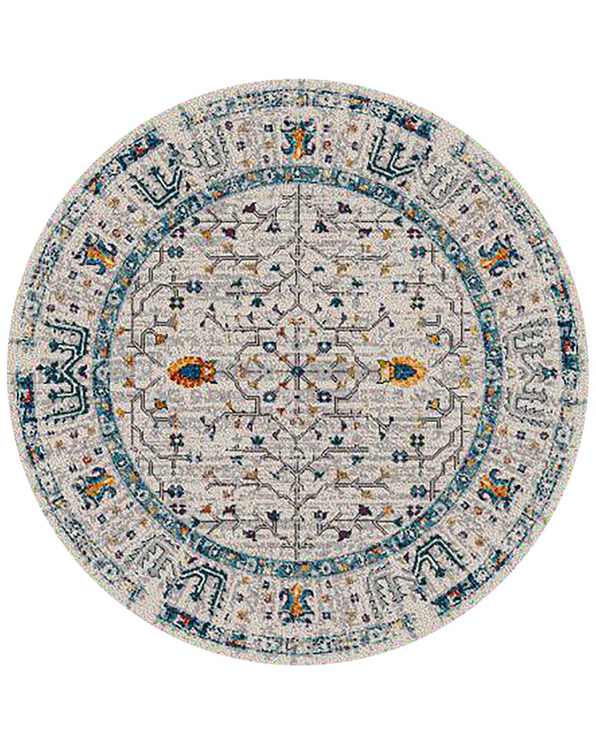 Ar Rugs Montana Dyanne Bordered Runner Rug In Ivory